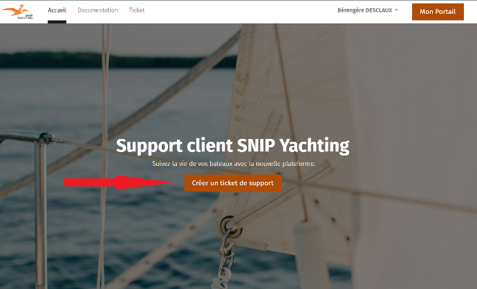 Création d'un ticket